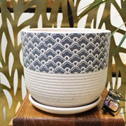 Горшок Хоккайдо 2,9л белый бук №3 - фото 67638