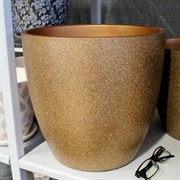 Кашпо Песок 13л бронза бутон №7 - фото 67692