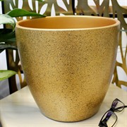 Кашпо Песок 8л золото бутон №6 - фото 67694