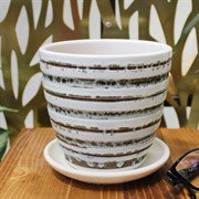 Горшок Сиена 0,7л белый крокус №1 - фото 67729