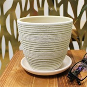 Горшок Халва 0,75л светло-зелёный крокус №1 - фото 67798