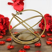 Подсвечник Сфера под 1 свечу золотой кованый 607-47-G - фото 67825