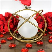 Подсвечник Сфера под 1 свечу золотой кованый 607-47-G - фото 67826