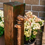 Умывальник садовый с кадушкой высота 100см стеклопластик U07558 - фото 67944