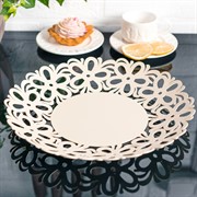 Тарелка под фрукты металлическая диаметр 29см 304-004I - фото 68190