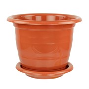 Горшок ВИОЛА 1л коричневый - фото 68239
