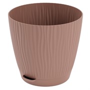 Горшок Флис 0,7л с прикорневым поливом какао - фото 68251