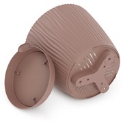 Горшок Флис 1,2л с прикорневым поливом какао - фото 68253