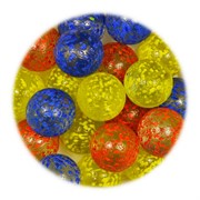 Грунт стеклянный №27 10шт круглый крупный крапчатый - фото 68403