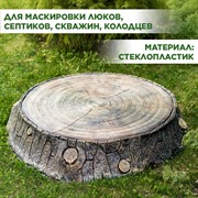 Крышка люка декоративная Пень дубовый на 80см U09109 - фото 68563