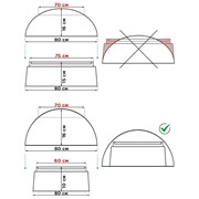 Крышка люка декоративная Пень дубовый на 80см U09109 - фото 68566