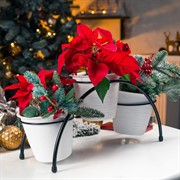 Подставка для цветов на подоконник Арка под 3 кашпо 41-001B - фото 68574