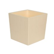 Горшок Квадро 6,6л ванильный с вкладкой - фото 68609