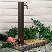 Колонка садовая умывальник с поддоном под дерево высота 58см U09253 - фото 68623