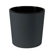 Горшок Вега 17,2л антрацит с вкладышем - фото 68636