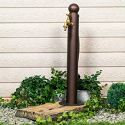 Умывальник садовый колонка круглая с поддоном под дерево высота 73см U09248 - фото 68642