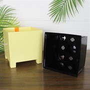 Горшок Нард 14х14 2,1л жёлтый с вкладышем - фото 68779