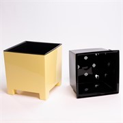 Горшок Нард 14х14 2,1л жёлтый с вкладышем - фото 68781