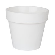 Горшок Протея 16,6л белый с вкладкой - фото 68795
