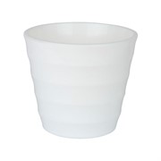 Горшок Лаура 16,6л белый с вкладкой - фото 68800