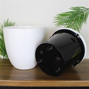 Горшок Сириус 16,5л белый с вкладкой - фото 68804