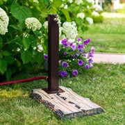 Колонка садовая умывальник с поддоном под дерево высота 58см U09253 - фото 68965