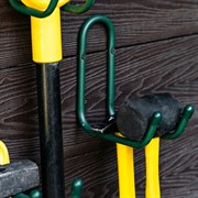 Крючок для хранения садового инвентаря металлический на стену 58-101Gr - фото 69029