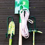 Крючок для хранения садового инвентаря металлический на стену 58-101Gr - фото 69030