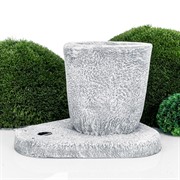 Поддон для садовой колонки под бетон полистоун высота 38см U09273 - фото 69092