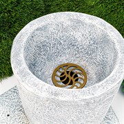 Поддон для садовой колонки под бетон полистоун высота 38см U09273 - фото 69098