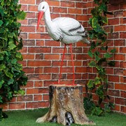 Фигура садовая Аист стоит (желтые лапки) F01185 - фото 69107 Фигура садовая Аист стоит (желтые лапки) F01185 - фото 69107