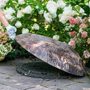 Крышка для канализационного люка Камень-валун низкий F03095 - фото 69115