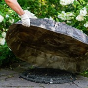 Крышка декоративная для люка Пень большой стеклопластик U07699 - фото 69119