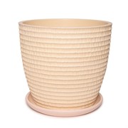 Горшок Плиссе 22л шампань бутон №8 - фото 69121