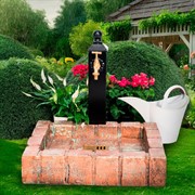 Умывальник колонка садовая с поддоном под камень U09159 - фото 69269