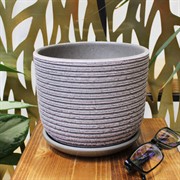 Горшок Лоза 1,6л розово-серый бук №2 - фото 69334