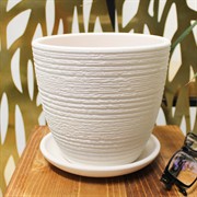 Горшок Халва 1,4л белый крокус №2 - фото 69337