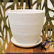 Горшок Халва 2,3л белый крокус №3 - фото 69339