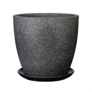 Горшок Песок 22л серый бутон №8 - фото 69359