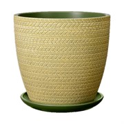 Горшок Сизаль 22л зелёный бутон №8 - фото 69361