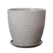 Горшок Сизаль 22л серый бутон №8 - фото 69364