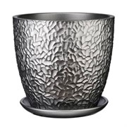 Горшок Манго 22л серебро бутон №8 - фото 69375