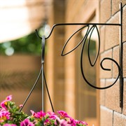 Кронштейн для цветов настенный кованый длина 25см 52-040 - фото 69436