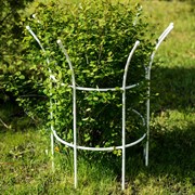 Комплект полукруглых опор для садовых растений 2шт металл белый Корона 58-921W-2 - фото 69472