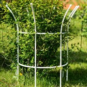 Комплект полукруглых опор для садовых растений 2шт металл белый Корона 58-921W-2 - фото 69473