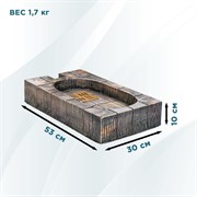 Поддон для садовой водоразборной колонки под тёмное дерево U09219-TD - фото 69645