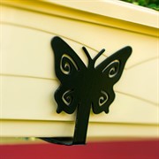 Кронштейны для балконного ящика регулируемые Бабочки 2шт металл чёрный 203-016B - фото 69670