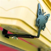 Кронштейны для балконного ящика регулируемые Бабочки 2шт металл чёрный 203-016B - фото 69671