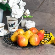 Фруктовница металлическая чёрная диаметр 29см 304-003B - фото 70005