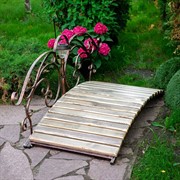 Мост разборный декоративный кованый с фонарём 862-04R - фото 70048